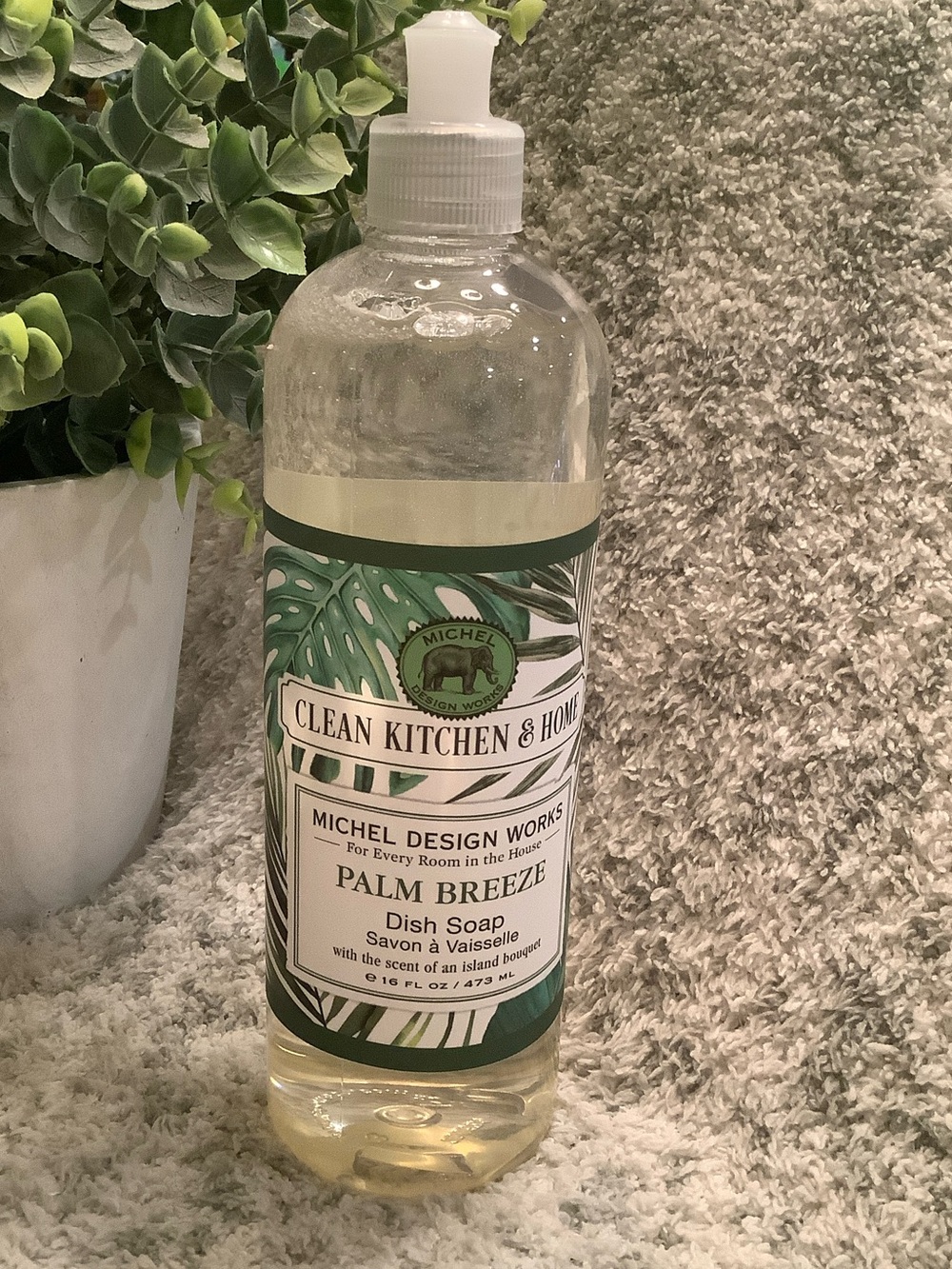 Michel Design Works Palm Breeze Scented dish Soap NWT 16oz